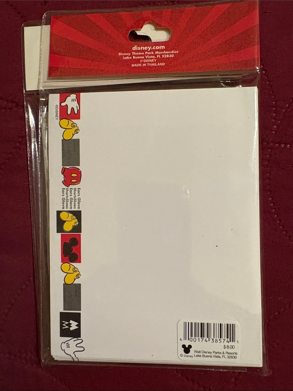 Vintage Disney Mickey Blank Card Set